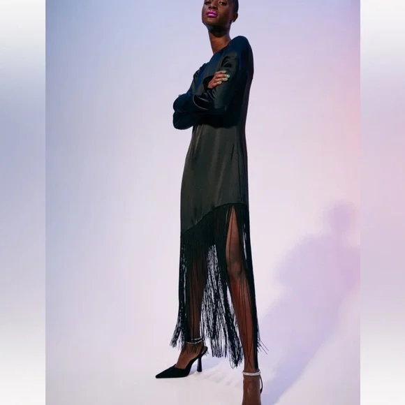 H&M fringe- trimmed dress - Picture 8 of 8